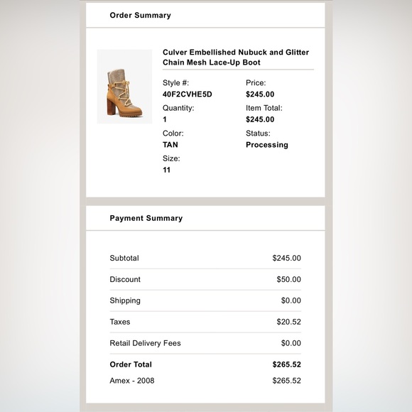 Michael Kors | Culver Embellished Nubuck and Glitter Chain Mesh Lace-Up Boot 🥾11 - Picture 13 of 14